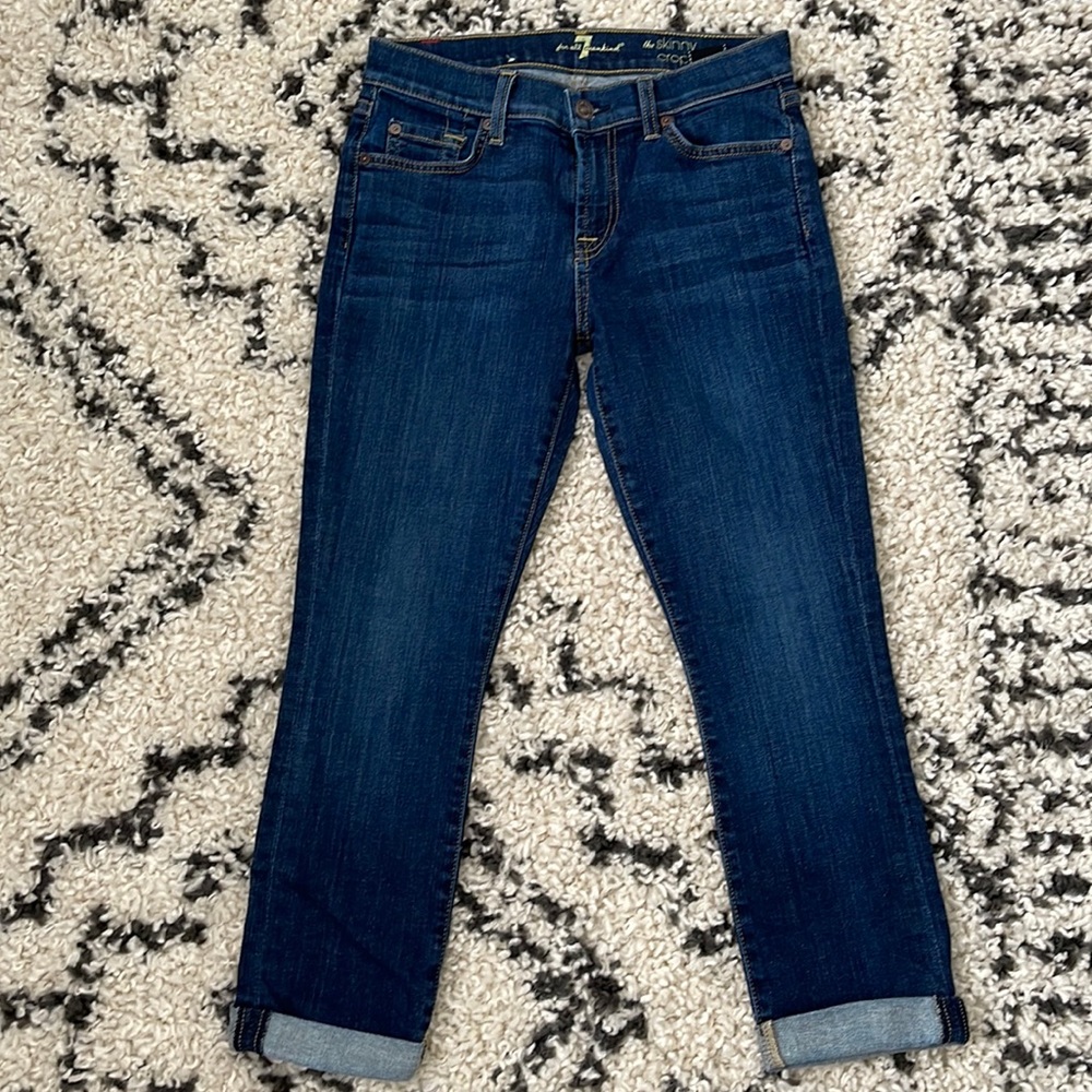 7 For All Mankind Jeans - The skinny crop & roll